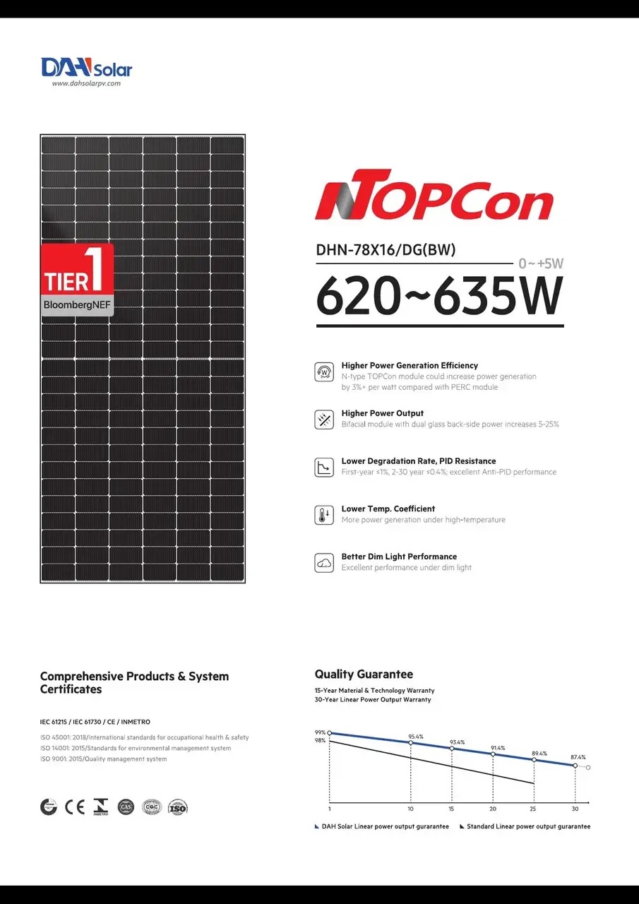 DHN-78X16_DG-630W DAH SOLAR DHN-78X16/DG-630W