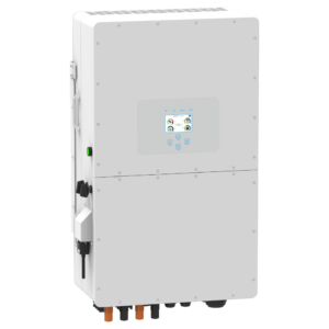 Deye SUN-50K-SG01HP3-EU-BM4 – сучасний трифазний гібридний інвертор має потужність 50000Вт, напругу акумуляторних батарей 160-800В, що зможе забезпечити надійну систему електроживлення. Підтримка трифазного струму надає можливість широкого застосування пристрою.